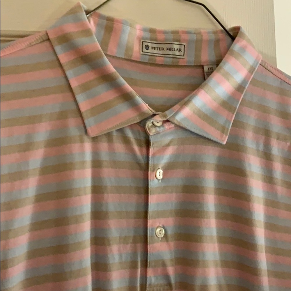 Peter Millar Men XXL polo shirt stripe